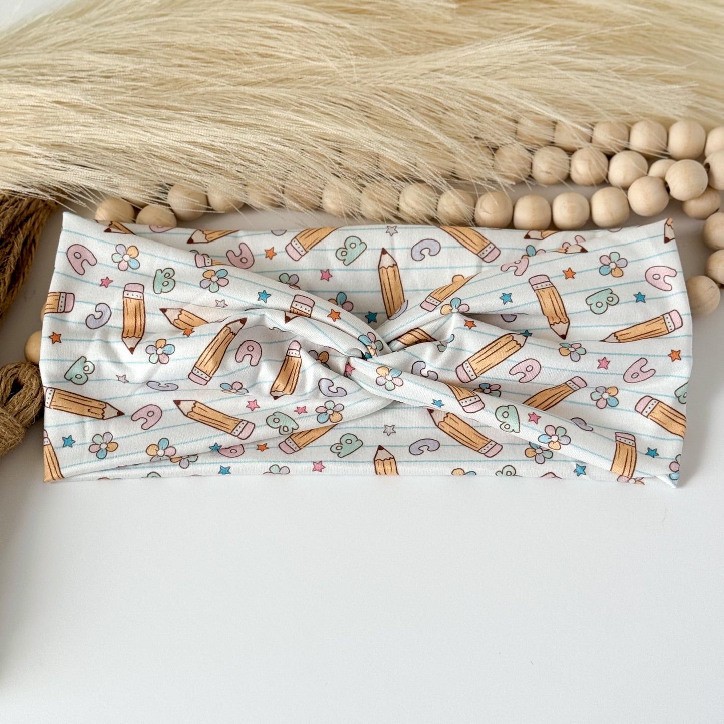 Handmade Teacher Headband – Comfortable, Professional & Stylish for Classroom Wear Headband Studio
