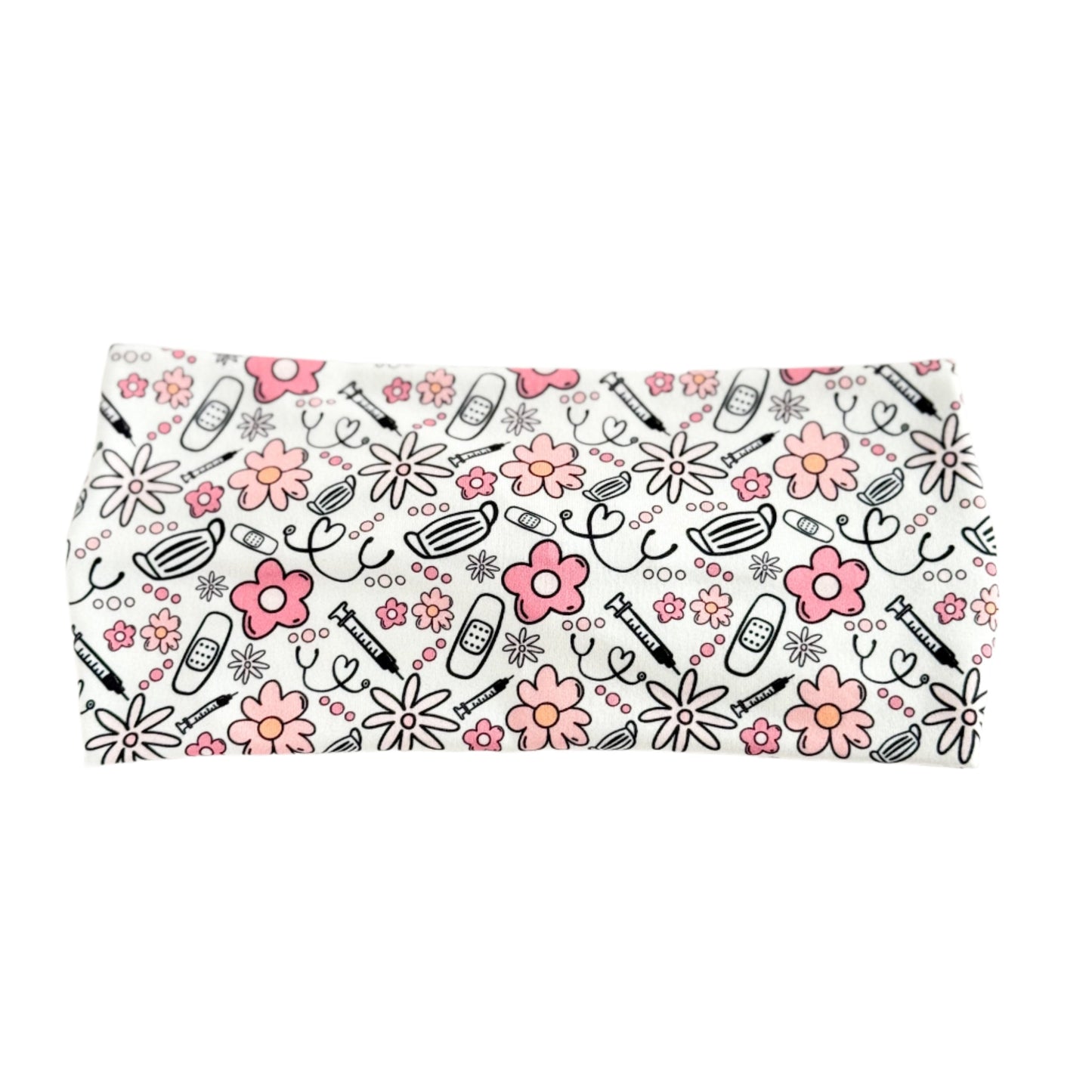 Medical Flowers Twist Headband Headband Studio