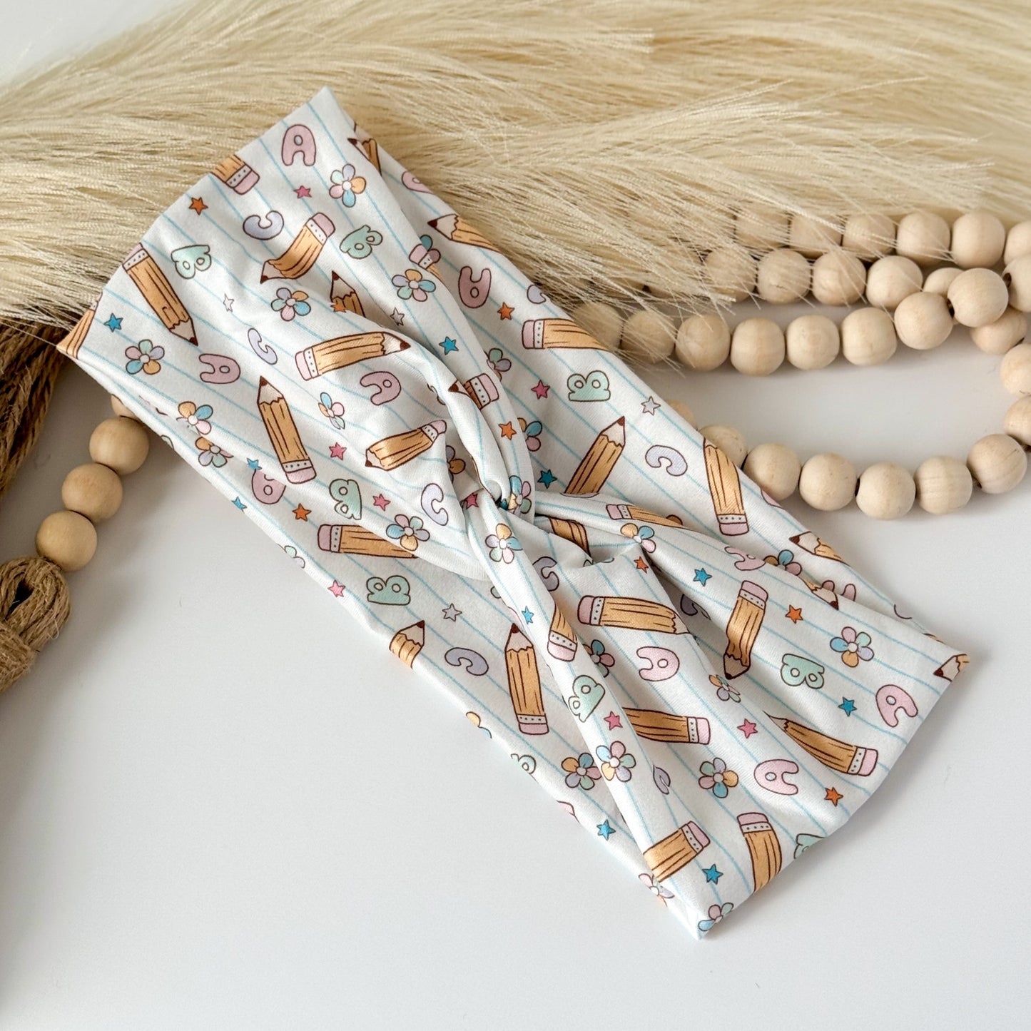 Handmade Teacher Headband – Comfortable, Professional & Stylish for Classroom Wear Headband Studio