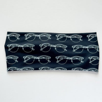 Black Eyeglasses Twist Headband – Soft Non-Slip Hair Accessory for Eye Care Professionals & Optical Staff Headband Studio