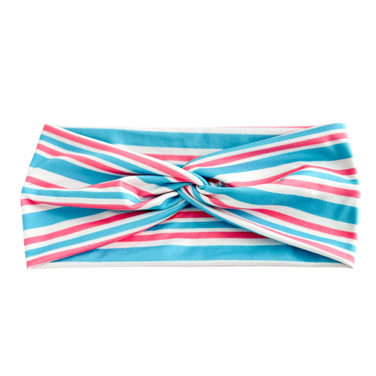 Labor and Delivery Stripes Twist Headband Headband Studio