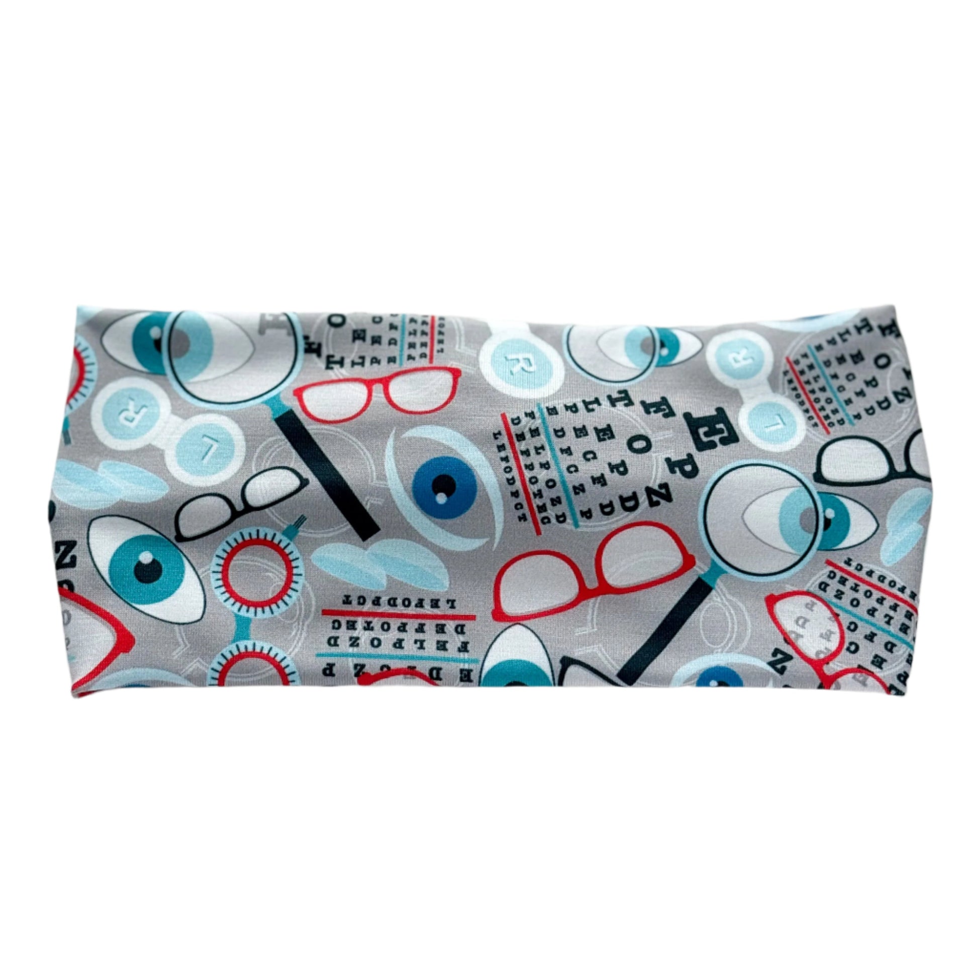 Gray Clear Vision Twist Headband – Optometry & Eye Care Hair Accessory for Professionals Headband Studio