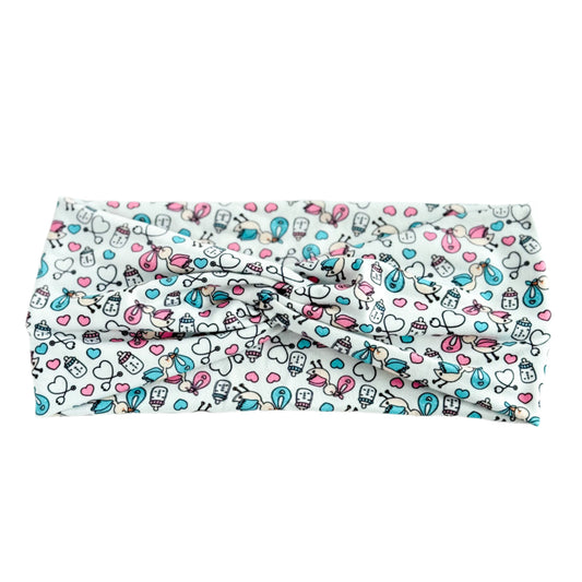 Labor & Delivery Stork Twist Headband Headband Studio